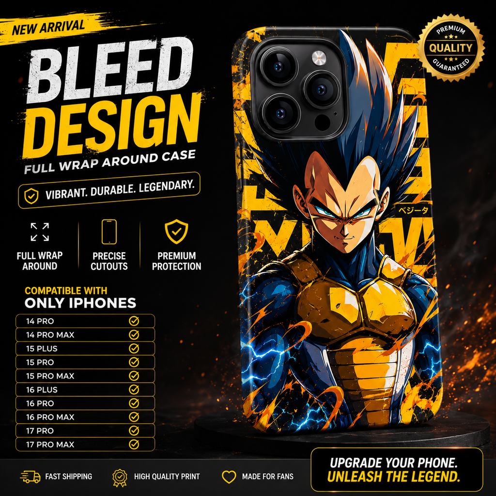 DBZ Vegeta Premium Anime iPhone Case