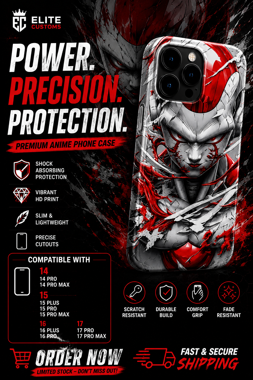 DBZ Frieza Graphic iPhone Case