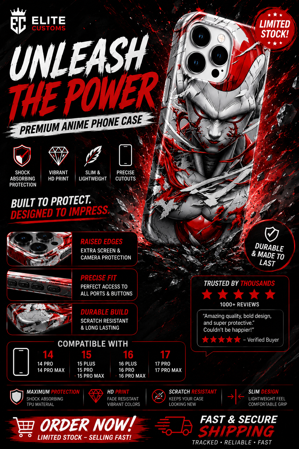 DBZ Frieza Graphic iPhone Case