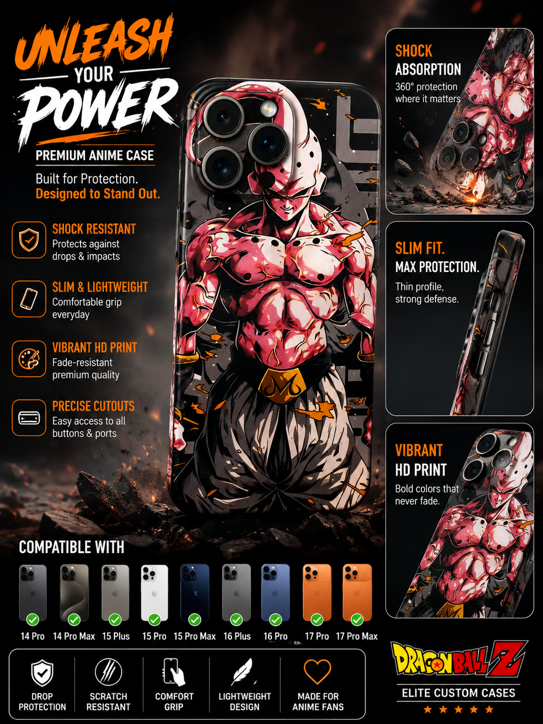 Majin Buu DBZ Premium Custom Case