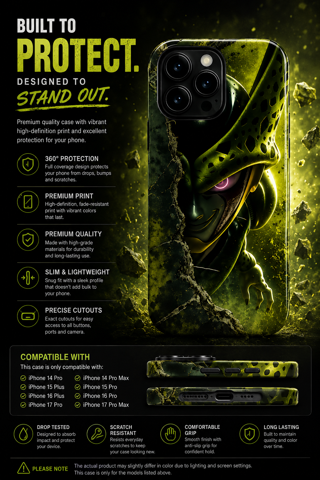 Cell DBZ Custom iPhone Case