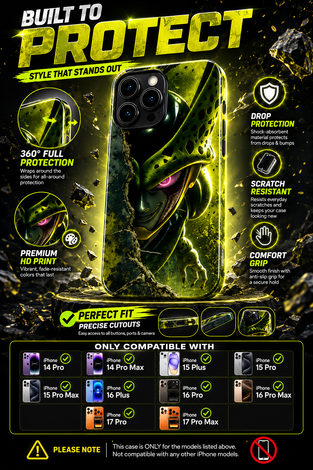 Cell DBZ Custom iPhone Case