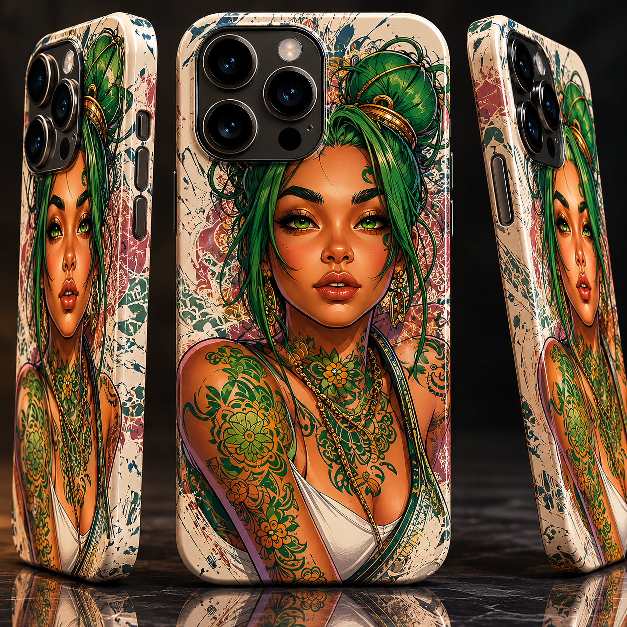 Tattooed Beauty Custom iPhone Case