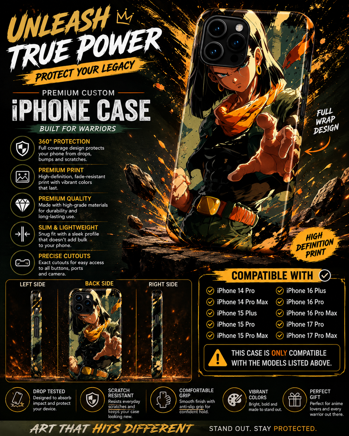 Android 17 Premium Custom iPhone Case
